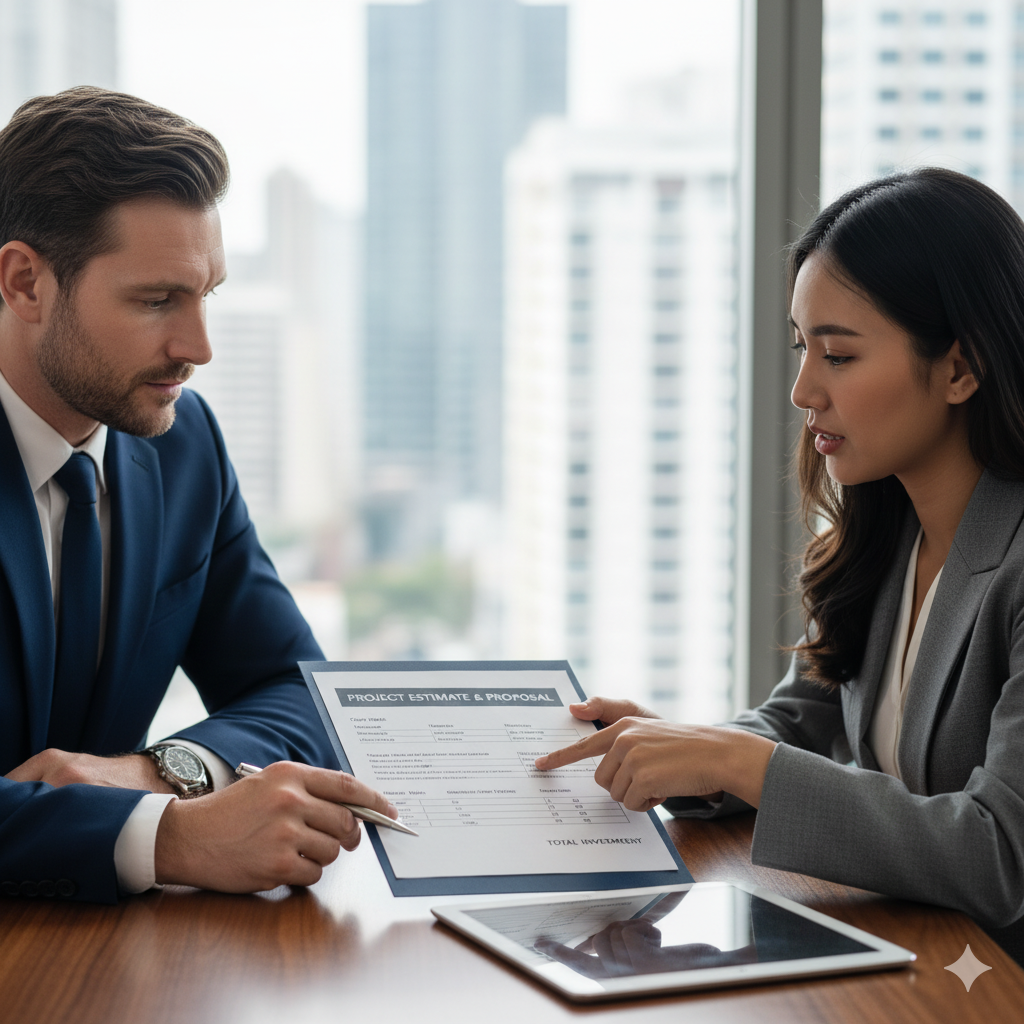 契約書や見積書の写真